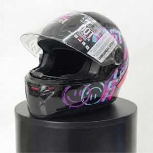 Casco Ich Happy Face Brillante